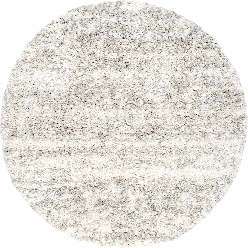 Shaded Shag With Tassels Rug | Ivory