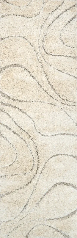 Shaggy Curves Rug | Cream