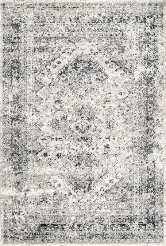 Vintage Medallion Rug | Grey