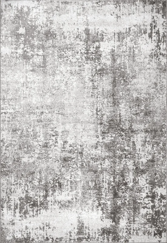 Whitney Vintage Abstract Rug | Light Grey