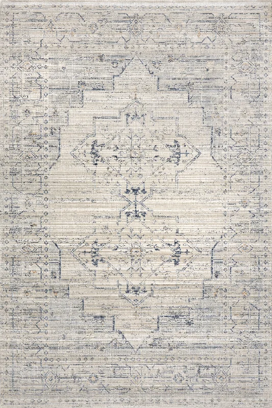 Zelly Medallion Washable Indoor/Outdoor Rug | Beige