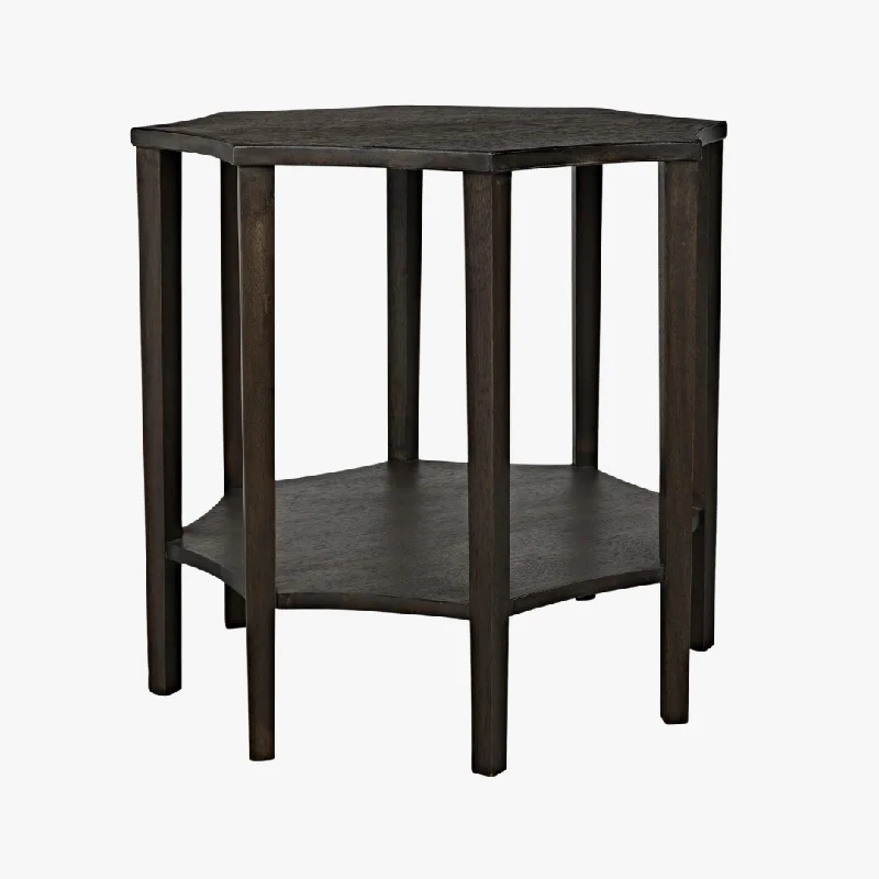 Ariana Ebony Walnut Side Table