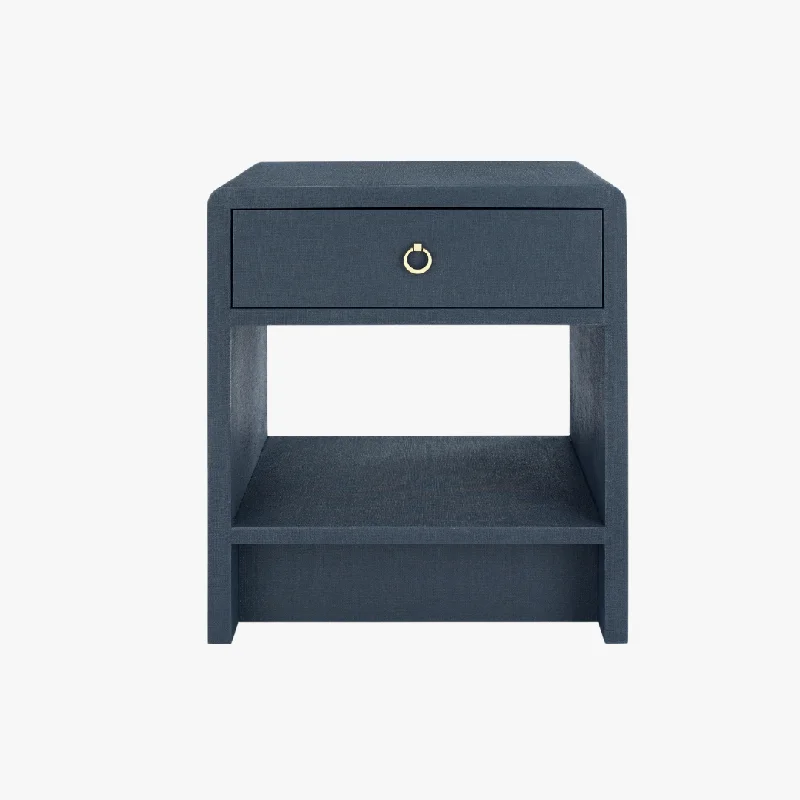 Blaine Navy Side Table