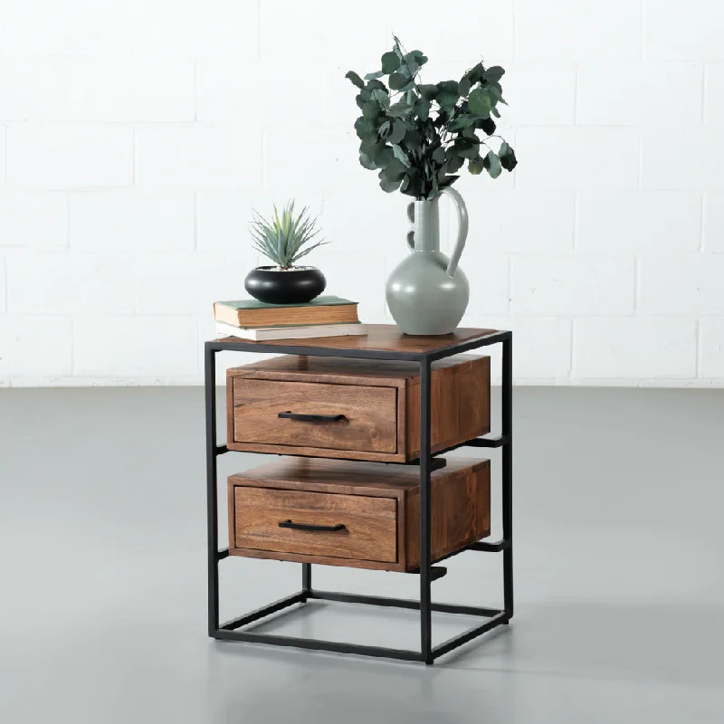 BRADSON - Natural Mango End Table