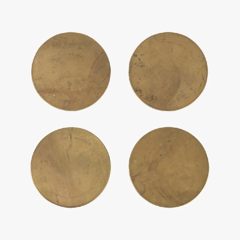 Brass Coaster Set