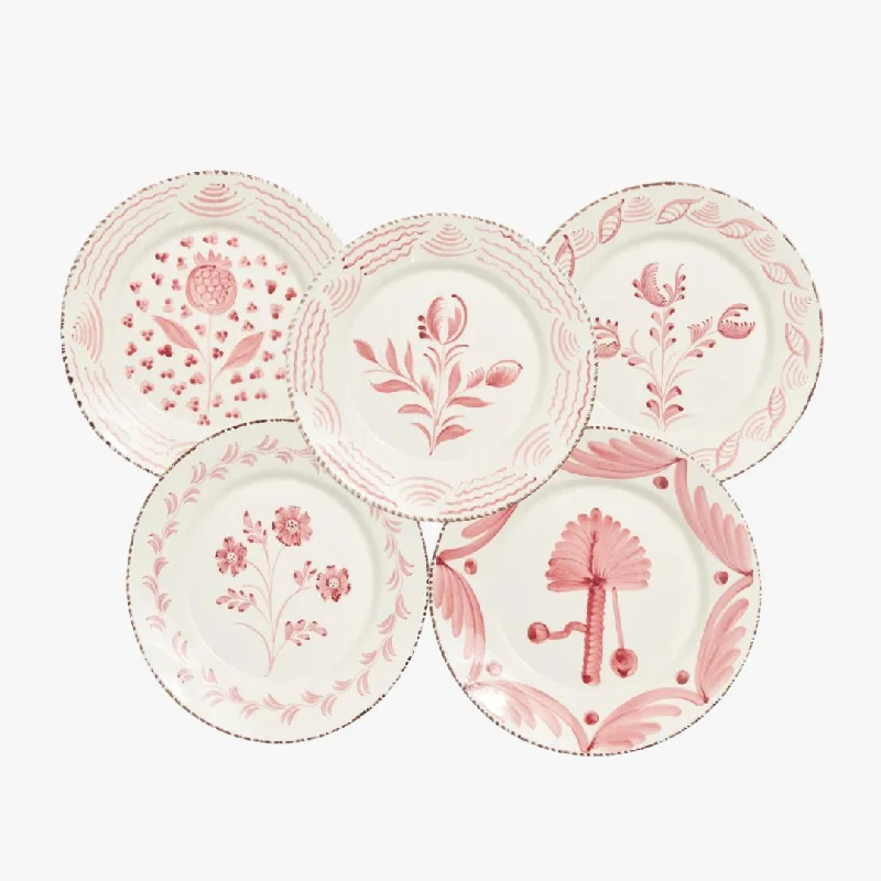 Casa Nuno Pink Assorted Plate Set