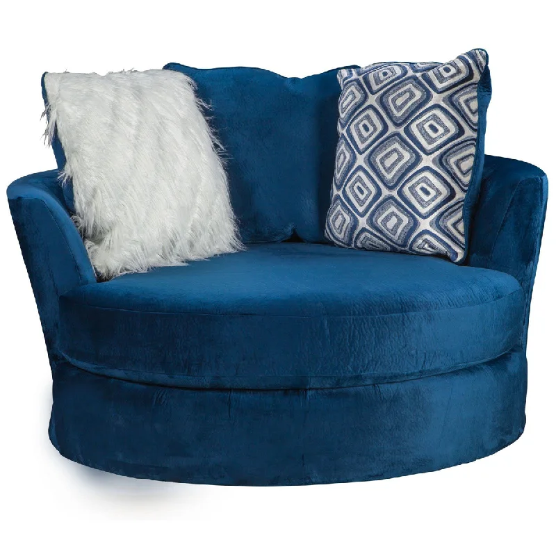 Groovy Navy Swivel Chair