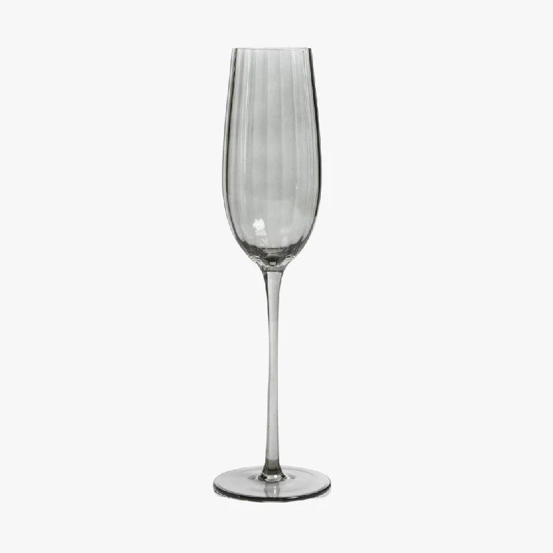 Maeve Smoke Champagne Flute Set