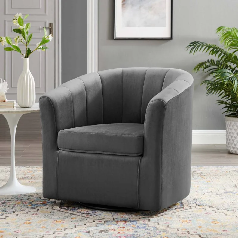 Modway Prospect Performance Velvet Swivel Armchair - EEI-4139