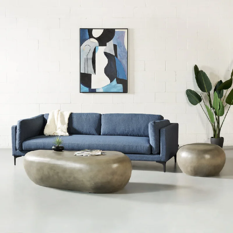 OWEN - Blue Fabric Sofa - FINAL SALE