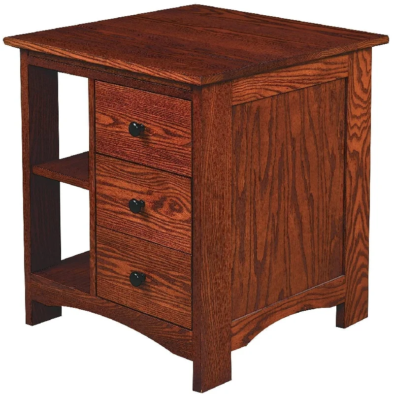 QW Amish Combo End Table