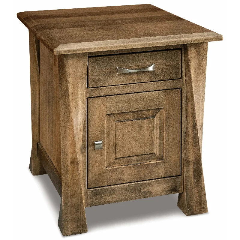 QW Amish Lexington Arc Enclosed End Table