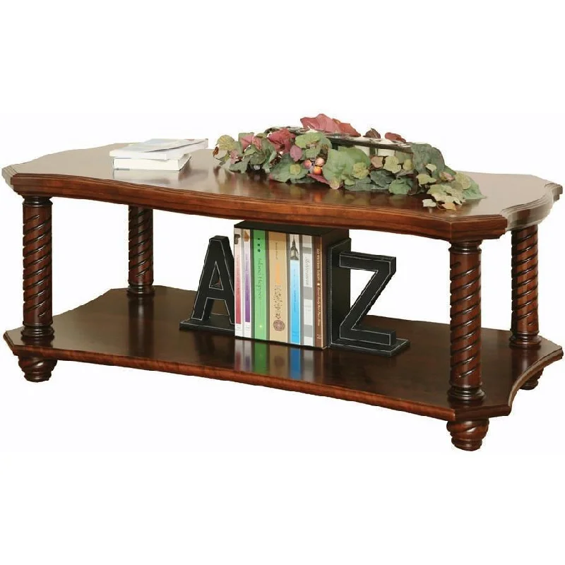 QW Amish Lexington Entertainment Coffee Table