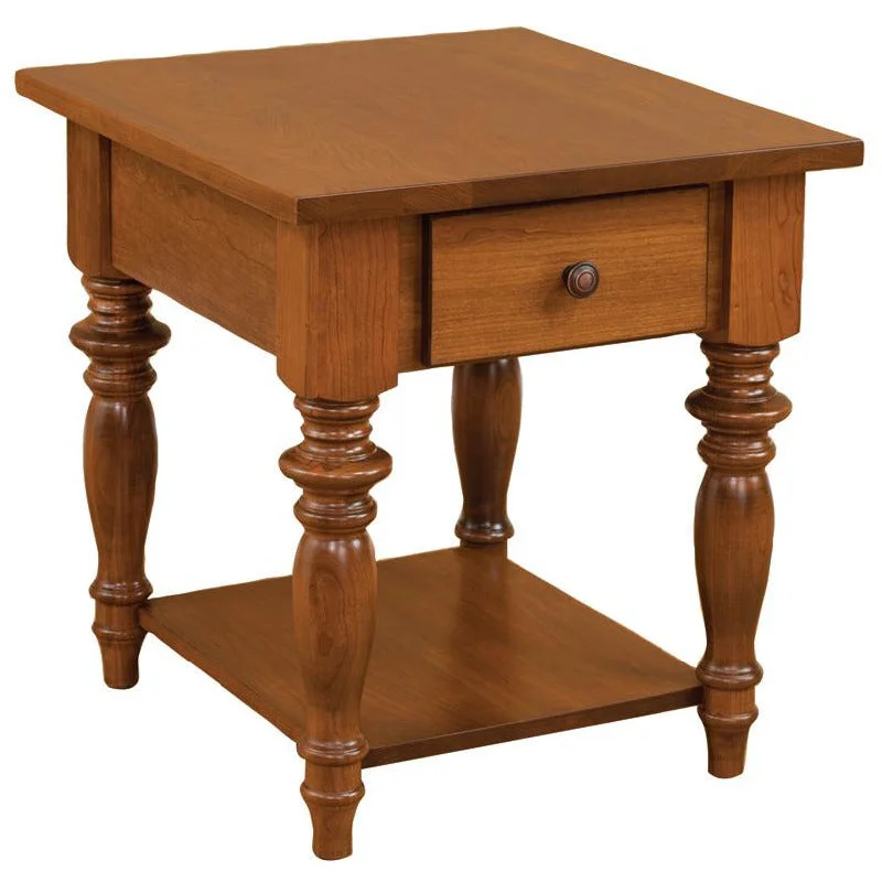 QW Amish London Turned End Table