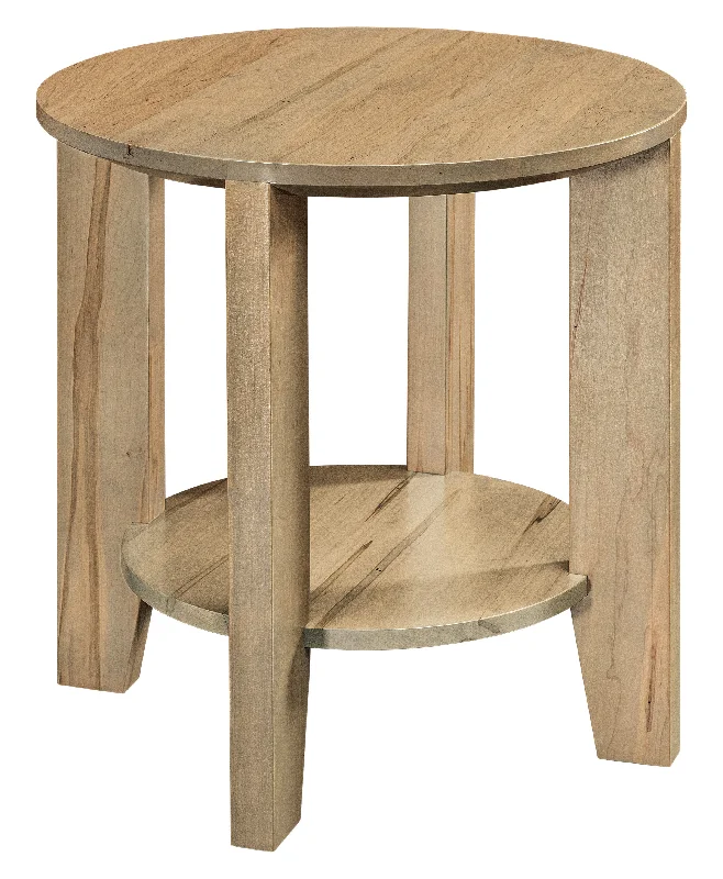 QW Amish Macy Round End Table