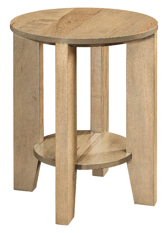 QW Amish Macy Small Round End Table