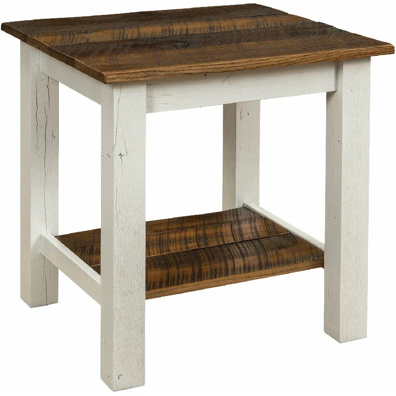 QW Amish Mill Cart End Table