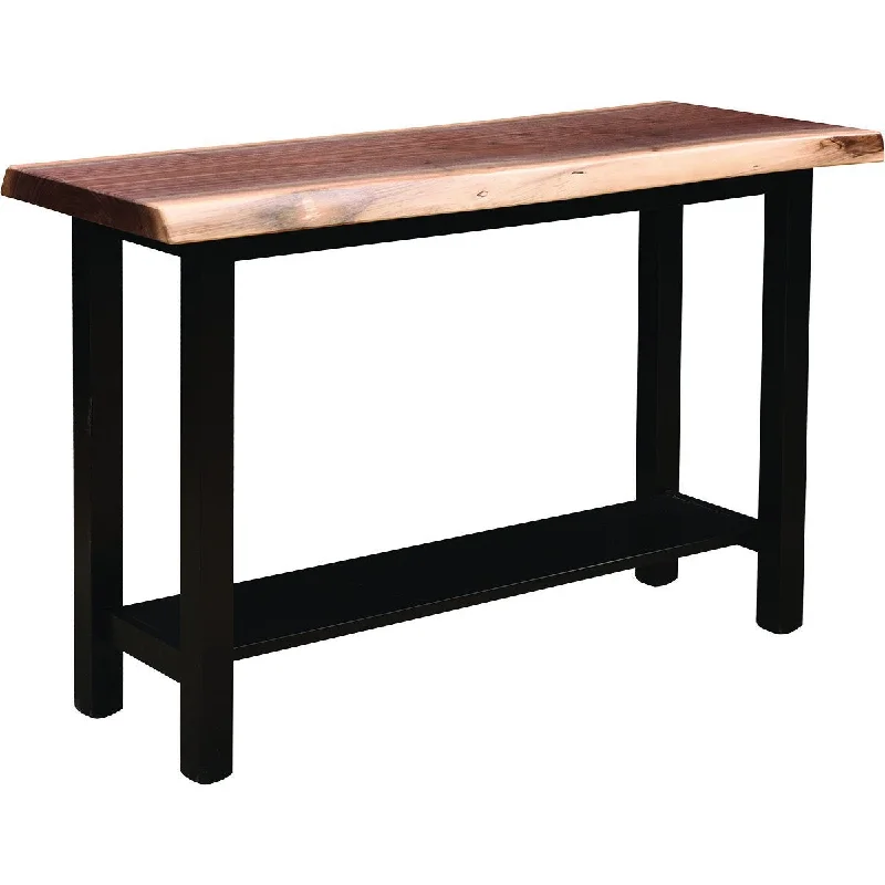 QW Amish Mission Live Edge Sofa Table