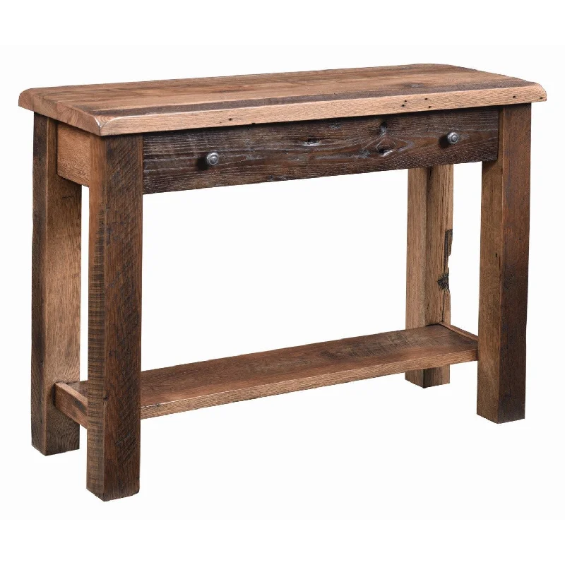 QW Amish Post Mission Reclaimed Sofa Table