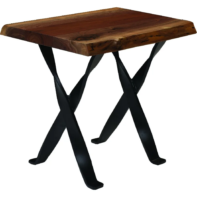 QW Amish Live Edge Riverbend End Table