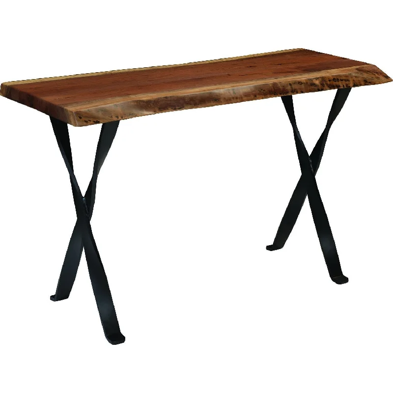 QW Amish Live Edge Riverbend Sofa Table