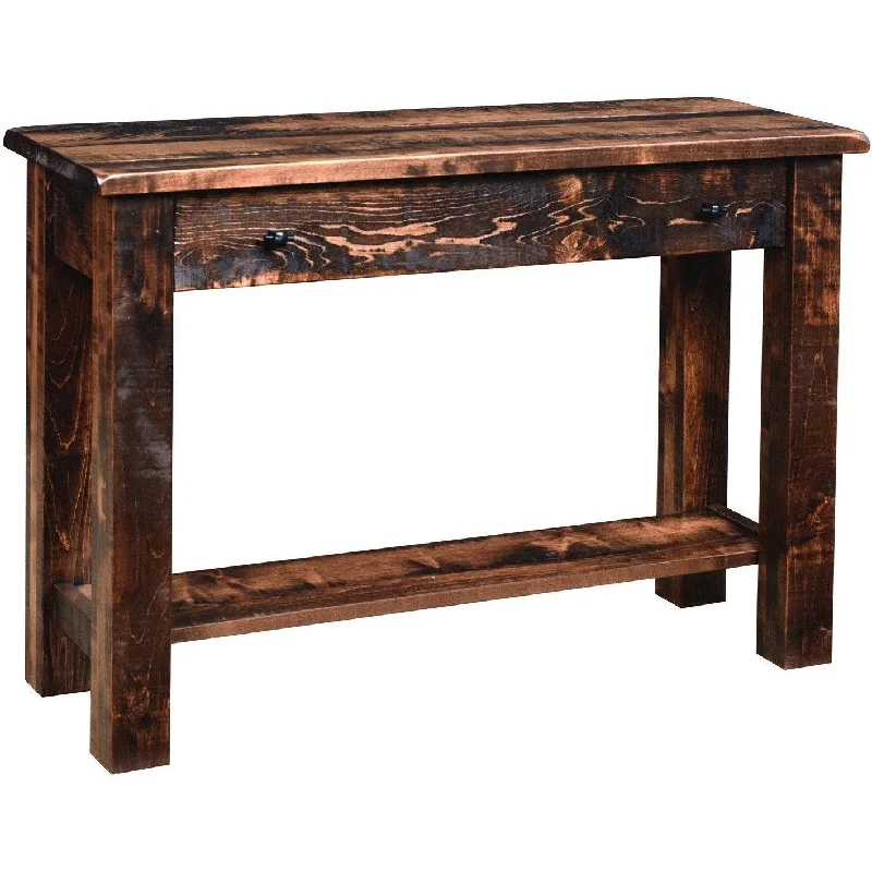 QW Amish Rustic Barn Sofa Table