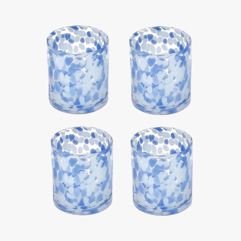 Torcello Blue Spotted Glass Set