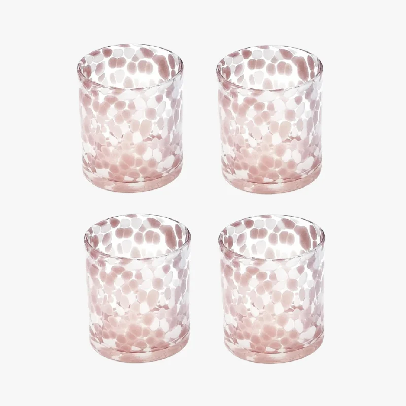 Torcello Pink Spotted Glass Set