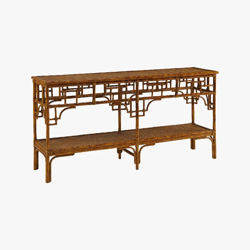 Tortoise Pagoda Console Table