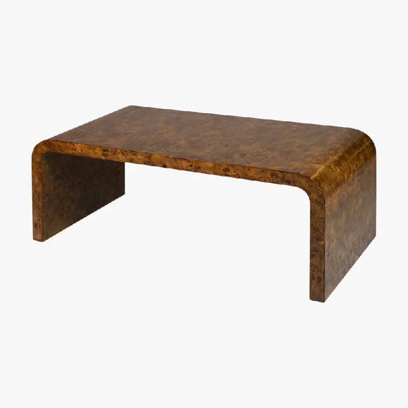 Waterfall Dark Burlwood Coffee Table