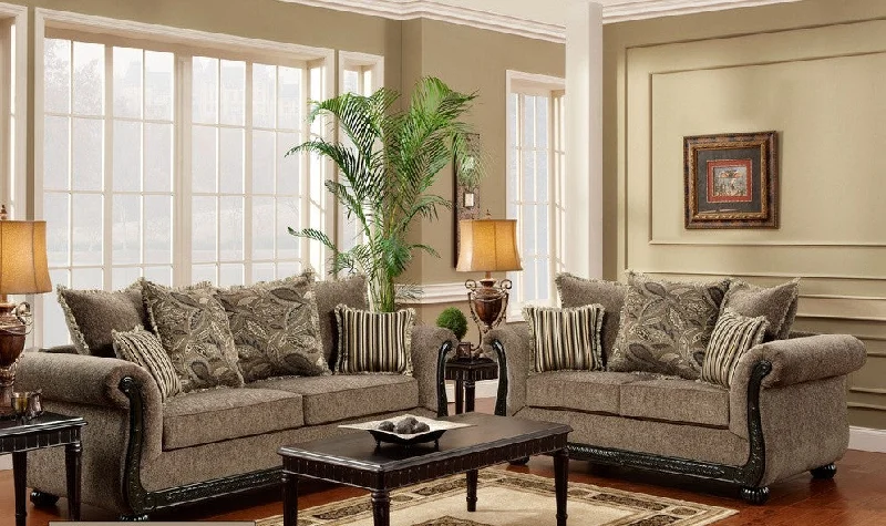 Dream Java Sofa and Loveseat