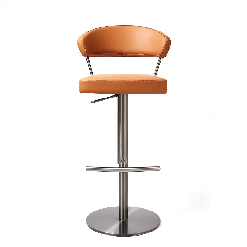 Abrazo Barstool - Sandy Brown w/ Gun Metal