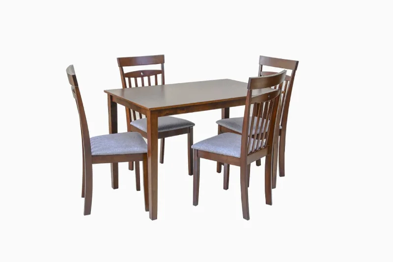 AFT Warm Dining Table with Chairs 1+4, Victoria Oak