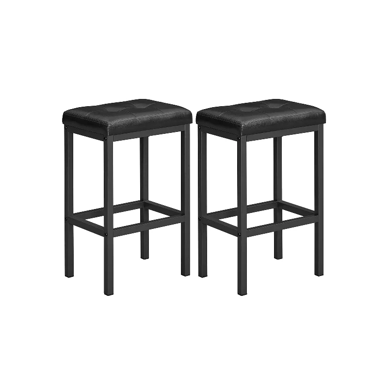 Set of 2 PU Bar Stools