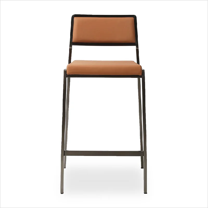 Florence Counter Stool - Sandy Brown w/ Gun Metal