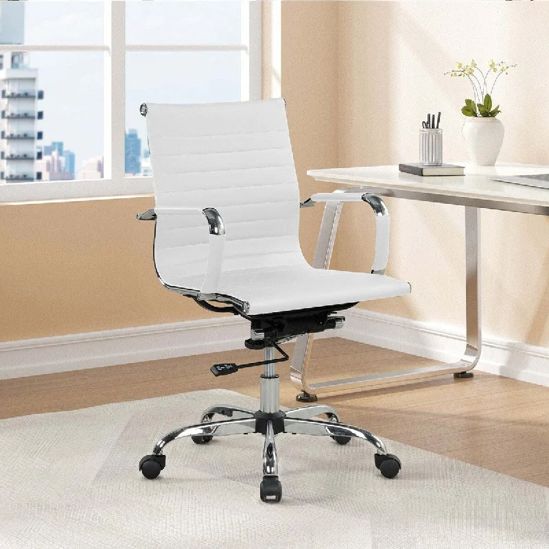 37.5 Inch Manager's Chair with Adjustable Height Swivel Chair