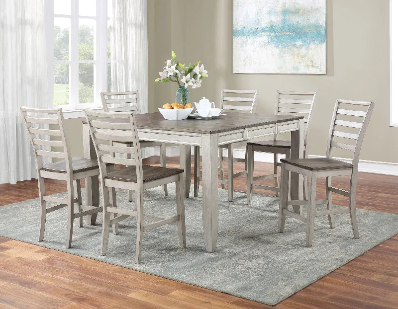 Abacus 5-Piece Counter Dining Set(Counter Table & 4 Counter Chairs)