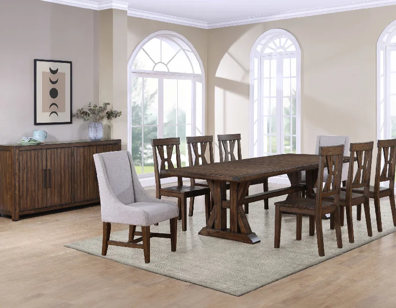 Auburn 7-Piece Dining Set(Table, 2 Arm Chairs, 4 Side Chairs)