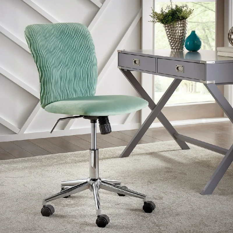 Bold 14.57 in Task Chair with Swivel & Adjustable Height, 250 lb. Capacity, Teal