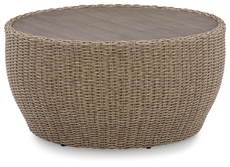 Danson - Beige - Round Cocktail Table