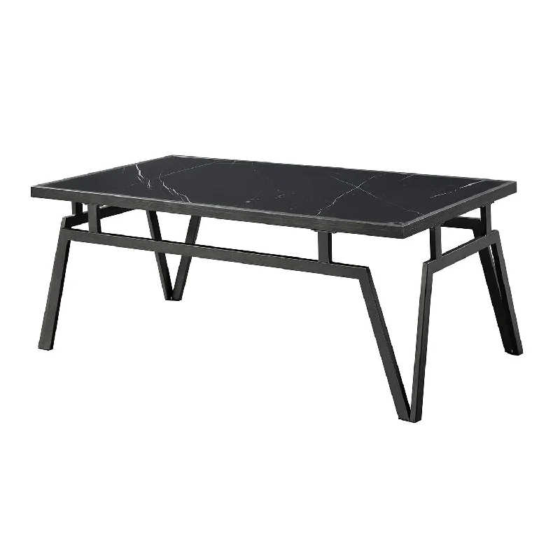 Desta Coffee Table - Black Sintered Stone