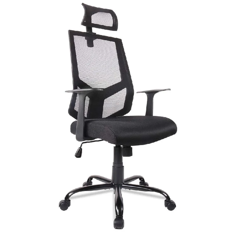 Ergonomic Office Mesh Chair Adjustable Headrest Computer Task Chair