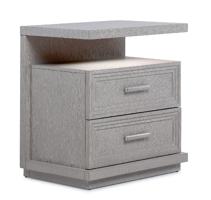 Fresh Perspective Cascade Night Table - Dovetail Grey