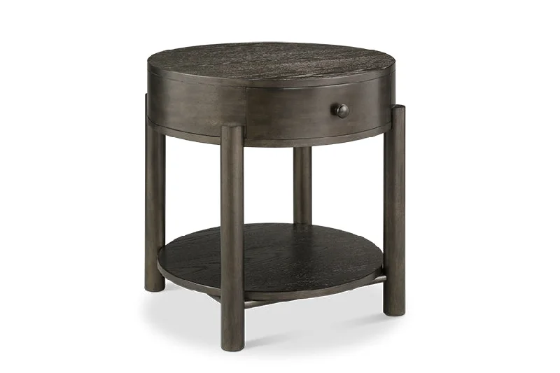 Hadleigh 24" End Table - Coffee Bean Black Finish