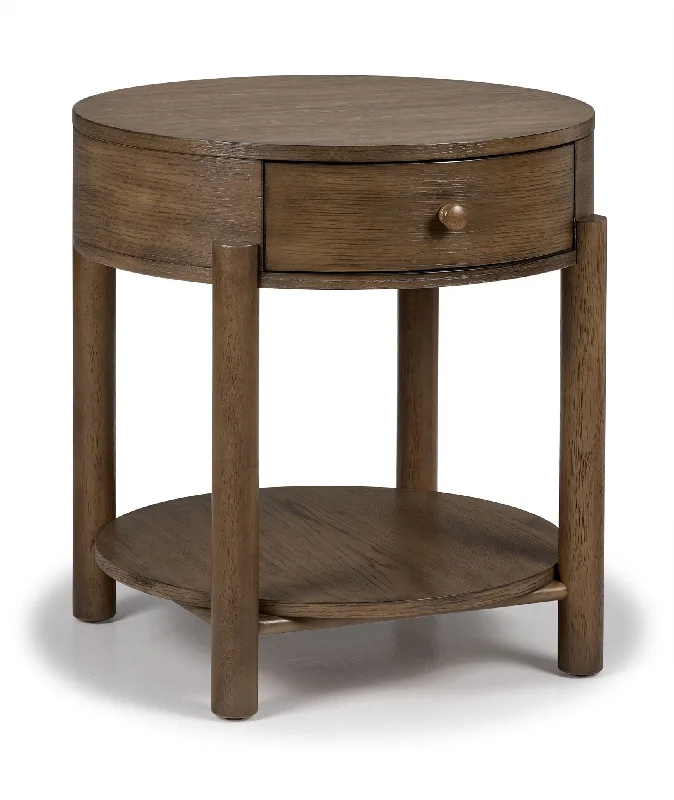 Hadleigh 24" End Table - Honey Brown Finish