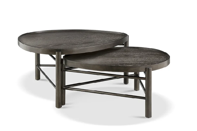 Hadleigh 37" Nesting Coffee Table - Coffee Bean Black Finish