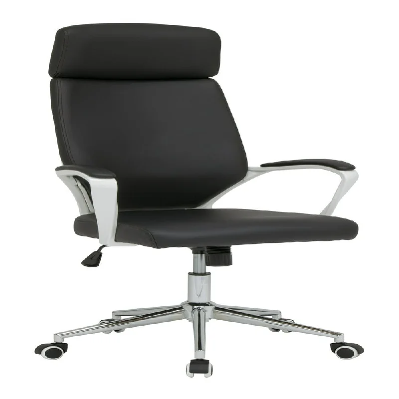 High Back, Height and Tilt Adjustable, Modern Executive Chair with Padded Arms 10662