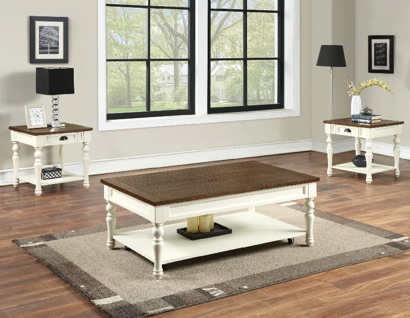 Joanna 3-Piece Occasional Set(Coffee Table & 2 End Tables)