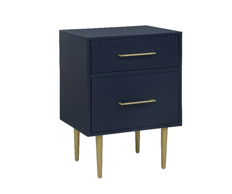 Valerie Glam Night Table - Navy