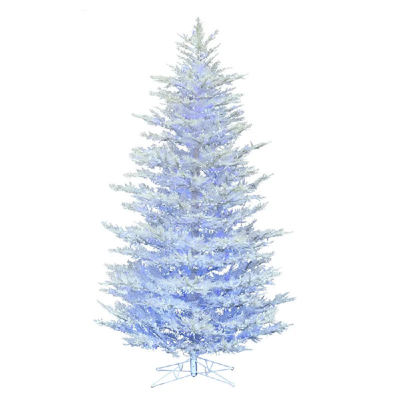 5.5'x47" Artificial Xmas Tree Low Voltage LED Pure White and Blue Light